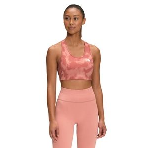 THE NORTH FACE PRINTED MIDLINE BRA, Small, Rose Dawn Retro Dye, NWT